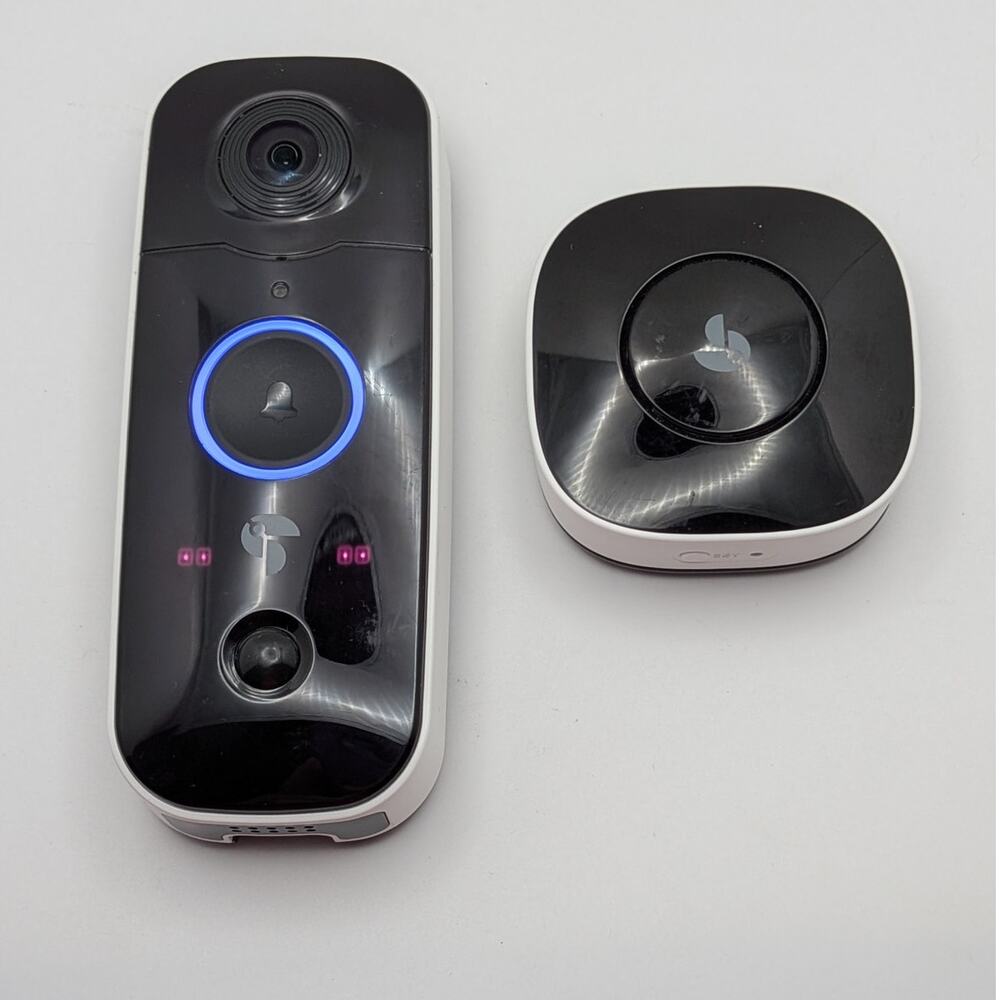 TOUCAN Wireless Video Doorbell TVD100WU 1080p 180° Night Vision 2 Way Audio READ
